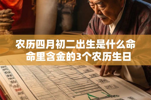 农历四月初二出生是什么命 命里含金的3个农历生日 农历四月初二出生是什么命 命里含金的3个农历生日