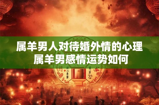 属羊男人对待婚外情的心理 属羊男感情运势如何