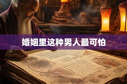 婚姻里这种男人最可怕