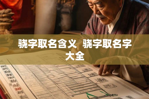 骁字取名含义  骁字取名字大全
