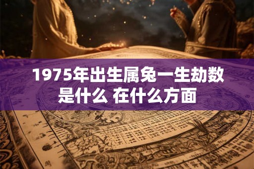 1975年出生属兔一生劫数是什么 在什么方面