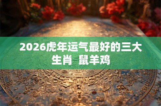 2026虎年运气最好的三大生肖 鼠羊鸡 2026虎年运气最好的三大生肖 鼠羊鸡
