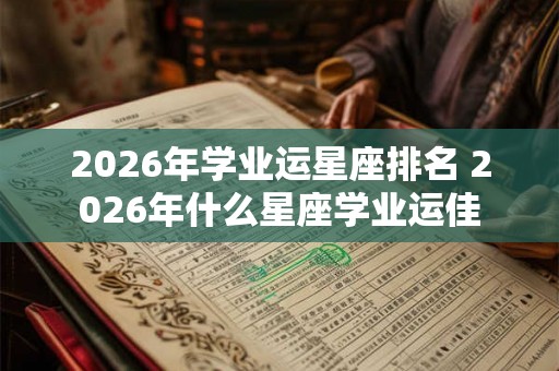 2026年学业运星座排名 2026年什么星座学业运佳