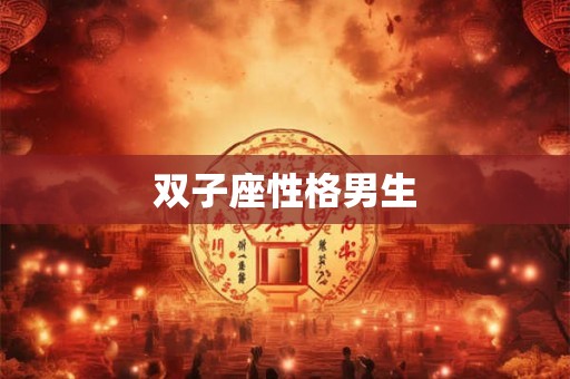 双子座性格男生