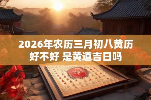 2026年农历三月初八黄历好不好 是黄道吉日吗 2026年农历三月初八黄历好不好 是黄道吉日吗