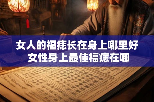 女人的福痣长在身上哪里好 女性身上最佳福痣在哪
