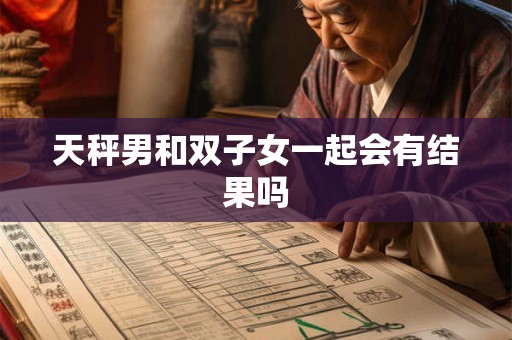 天秤男和双子女一起会有结果吗