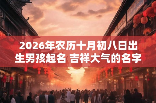 2026年农历十月初八日出生男孩起名 吉祥大气的名字合集 2026年农历十月初八日出生男孩起名 吉祥大气的名字合集