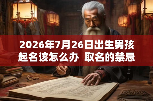 2026年7月26日出生男孩起名该怎么办  取名的禁忌