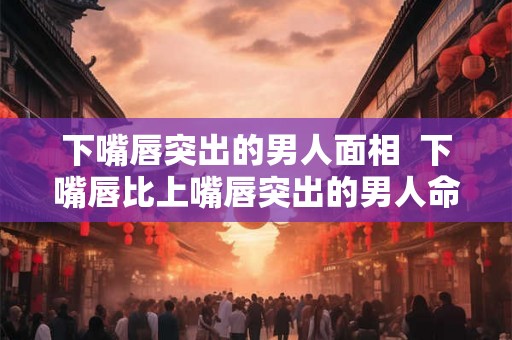 下嘴唇突出的男人面相  下嘴唇比上嘴唇突出的男人命运