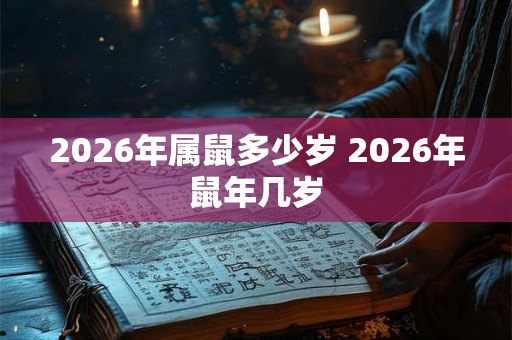 2026年属鼠多少岁 2026年鼠年几岁