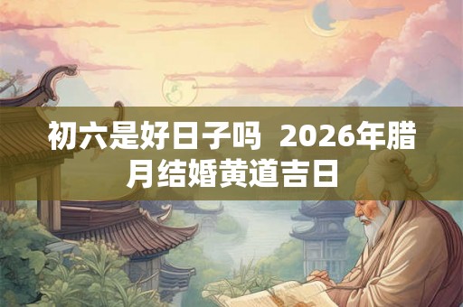 初六是好日子吗  2026年腊月结婚黄道吉日