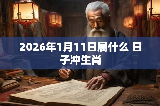2026年1月11日属什么 日子冲生肖
