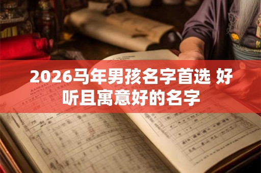 2026马年男孩名字首选 好听且寓意好的名字