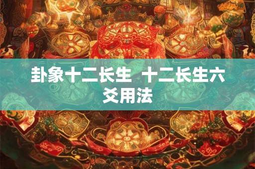 卦象十二长生  十二长生六爻用法
