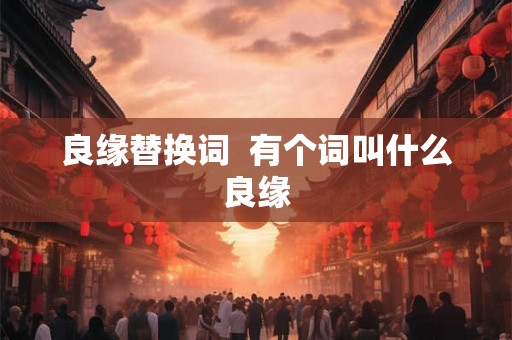 良缘替换词  有个词叫什么良缘