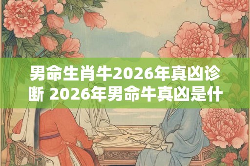 男命生肖牛2026年真凶诊断 2026年男命牛真凶是什么