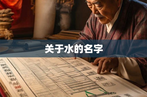 关于水的名字