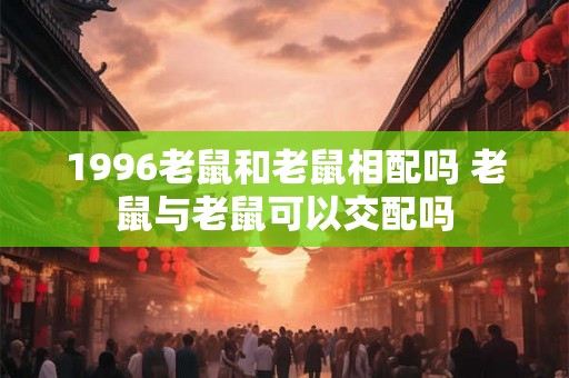 1996老鼠和老鼠相配吗 老鼠与老鼠可以交配吗