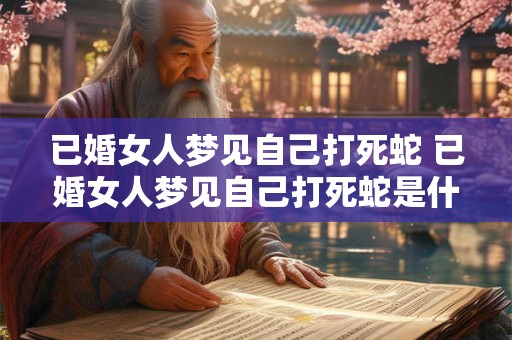已婚女人梦见自己打死蛇 已婚女人梦见自己打死蛇是什么含义