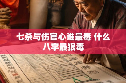 七杀与伤官心谁最毒 什么八字最狠毒 七杀与伤官心谁最毒 什么八字最狠毒