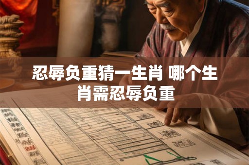 忍辱负重猜一生肖 哪个生肖需忍辱负重 忍辱负重猜一生肖 哪个生肖需忍辱负重