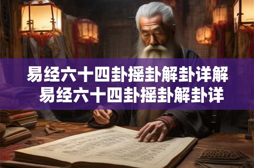 易经六十四卦摇卦解卦详解  易经六十四卦摇卦解卦详解图