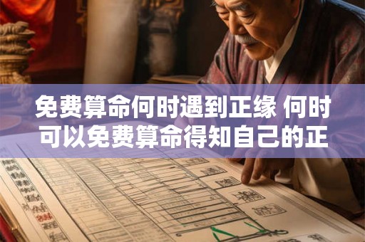 免费算命何时遇到正缘 何时可以免费算命得知自己的正缘何时出现
