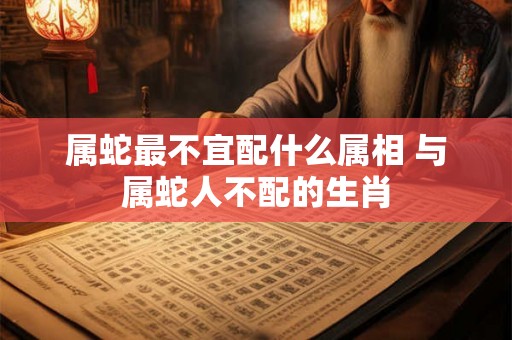 属蛇最不宜配什么属相 与属蛇人不配的生肖