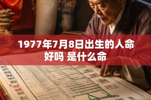 1977年7月8日出生的人命好吗 是什么命