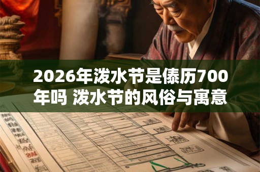 2026年泼水节是傣历700年吗 泼水节的风俗与寓意