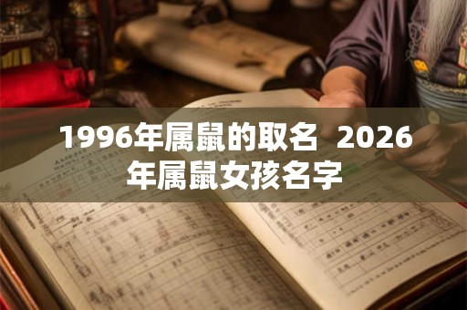 1996年属鼠的取名  2026年属鼠女孩名字
