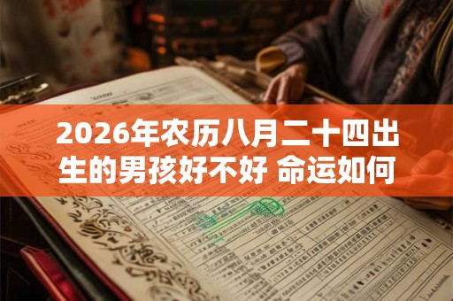 2026年农历八月二十四出生的男孩好不好 命运如何