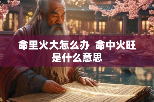 命里火大怎么办  命中火旺是什么意思