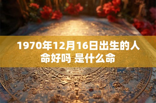 1970年12月16日出生的人命好吗 是什么命