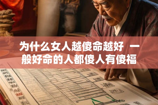 为什么女人越傻命越好 一般好命的人都傻人有傻福 为什么女人越傻命越好 一般好命的人都傻人有傻福