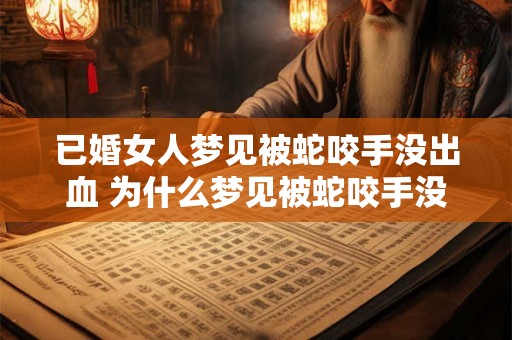 已婚女人梦见被蛇咬手没出血 为什么梦见被蛇咬手没流血的已婚女人