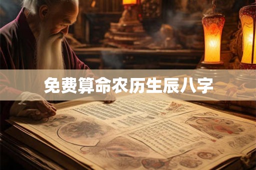 免费算命农历生辰八字 免费算命农历生辰八字