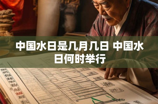 中国水日是几月几日 中国水日何时举行 中国水日是几月几日 中国水日何时举行
