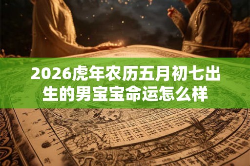 2026虎年农历五月初七出生的男宝宝命运怎么样