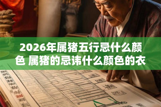 2026年属猪五行忌什么颜色 属猪的忌讳什么颜色的衣服