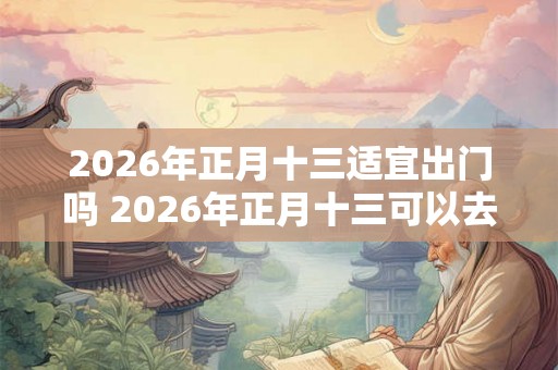2026年正月十三适宜出门吗 2026年正月十三可以去走亲戚吗