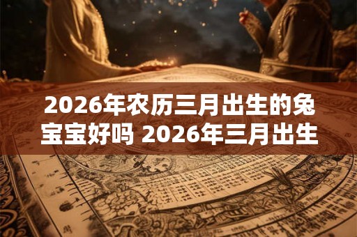 2026年农历三月出生的兔宝宝好吗 2026年三月出生的兔宝宝可否养