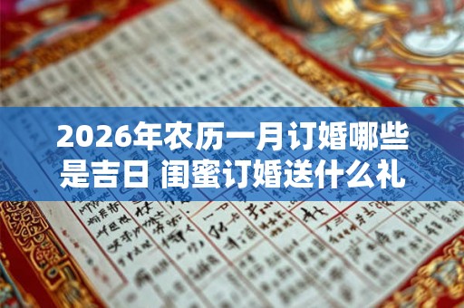 2026年农历一月订婚哪些是吉日 闺蜜订婚送什么礼