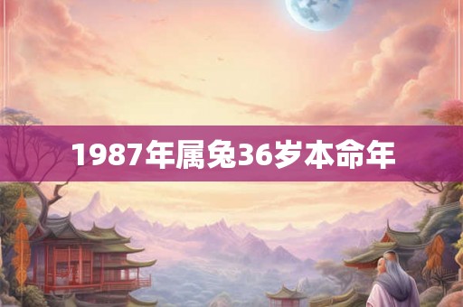 1987年属兔36岁本命年
