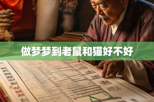 做梦梦到老鼠和猫好不好