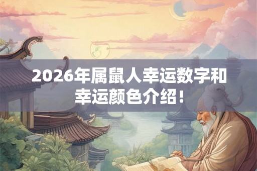 2026年属鼠人幸运数字和幸运颜色介绍! 2026年属鼠人幸运数字和幸运颜色介绍!