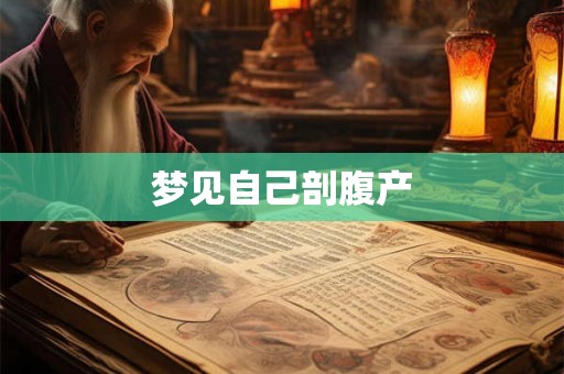 梦见自己剖腹产