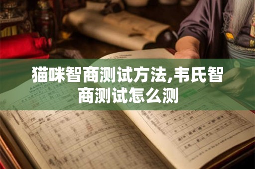 猫咪智商测试方法,韦氏智商测试怎么测