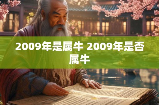2009年是属牛 2009年是否属牛